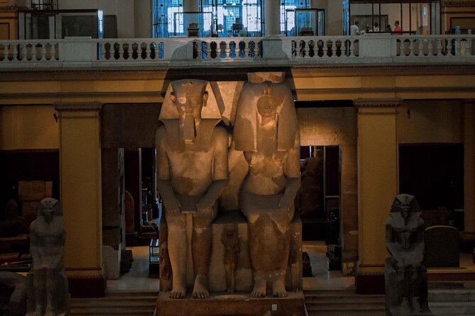 Viva Egypt: Pyramids & Museum Full-Day Tour from Hurghada - Giza Plateau stop: Great Pyramid, smaller pyramids, and the Sphinx